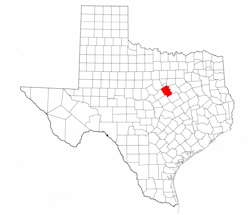 Bosque County Texas - Location Map