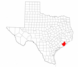 Brazoria County Texas - Location Map