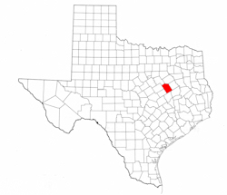 Limestone County Texas - Location Map