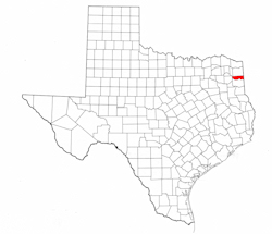 Marion County Texas - Location Map