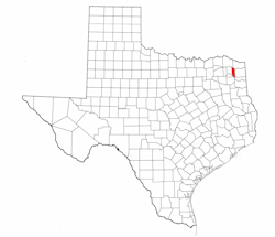 Morris County Texas - Location Map