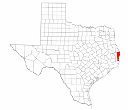 Newton County Texas - Location Map