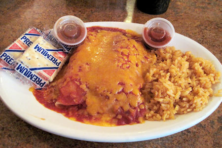 Special of the day, Chicken Enchiladas
