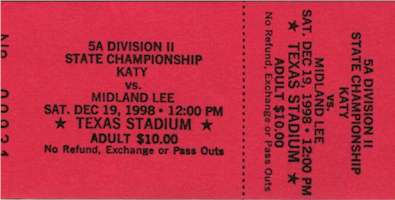 1998 5A Division II State Football Championship Game