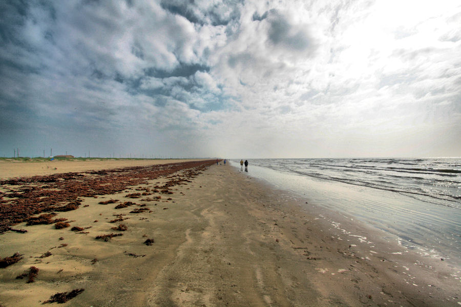 With Texas open beach laws you can literally walk for mile and miles along the Texas Gulf coast.