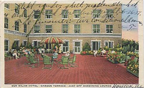 Picture Postcard of the Ben Milam Lobby