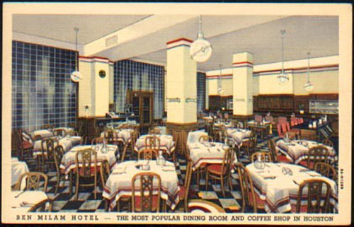 Picture Postcard of the Ben Milam Lobby