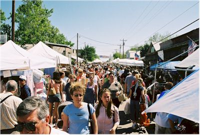 Vendors on Cedar Street