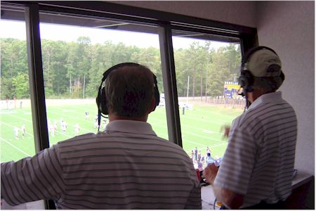 ETBU Broadcast Team - Charlie Chitwood and Ned Fratangelo