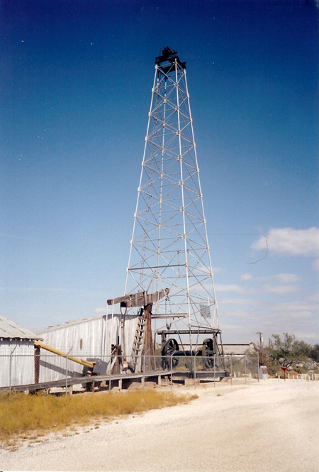 SANTA RITA OIL WELL. Santa Rita No. 1, located in Section 2, Block 2, University of Texas lands in Reagan County, came in on May 28, 1923