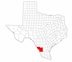 Webb County Texas - Location Map