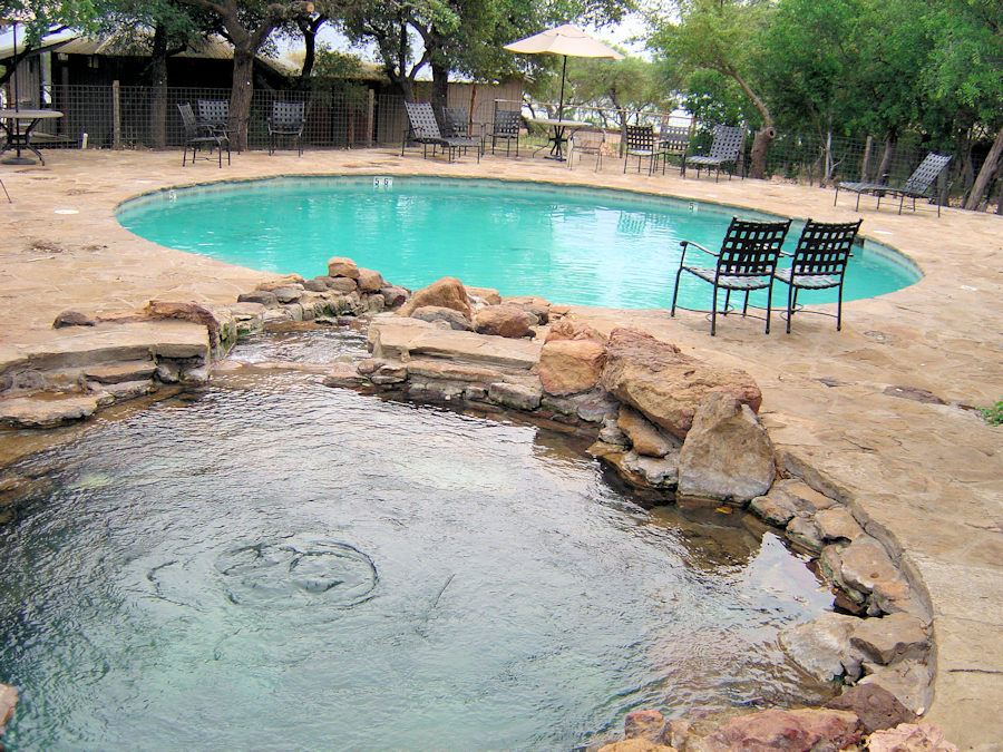 As Jed Clampett use the say, "This is the cement pond" located at the conference center.